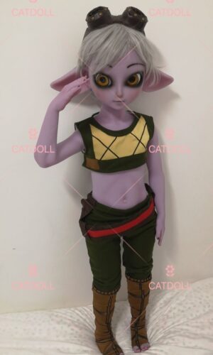 CATONLY & CAT DOLL 115CM Purple Silicone Doll